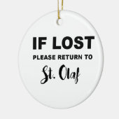 Rückkehr nach St. Olaf Keramikornament (Links)