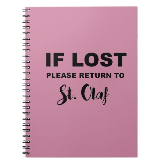 Rückkehr nach St. Olaf Notizblock (Vorderseite)