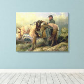 Rückkehr vom Hügel 1868 Leinwanddruck (Insitu (Holzboden))
