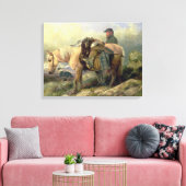 Rückkehr vom Hügel 1868 Leinwanddruck (Insitu (Wohnzimmer))