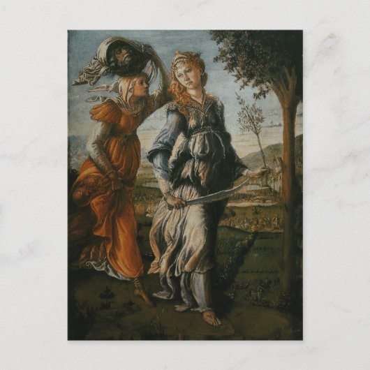 Rückkehr von Judith nach Bethulia durch Botticelli Postkarte (Vorderseite)