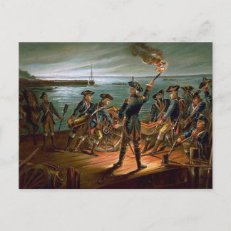 Rückkehr von Long Island, 1776 Postkarte