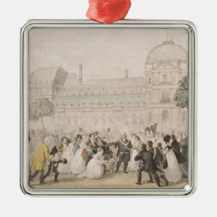 Rückkehr von Louis XVIII nach Paris, am 8. Juli Silbernes Ornament