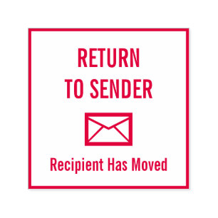 "RÜCKKEHR ZU SENDER", "Der Empfänger hat sich be Permastempel