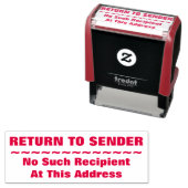 "RÜCKKEHR ZU SENDER" "Kein Empfänger dieser Art .. Permastempel (Beispiel)
