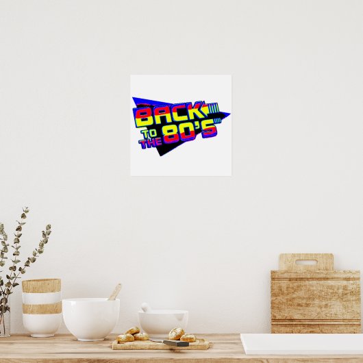 RÜCKKEHR ZUM 80er Poster (Küche)