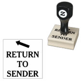"RÜCKKEHR ZUM SENDER" Briefmarke Gummistempel (Stempel)