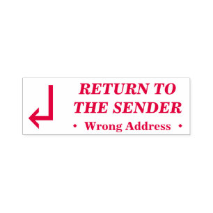 "RÜCKKEHR ZUM SENDER" Briefmarke Permastempel