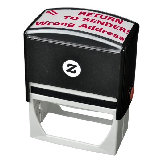 "RÜCKKEHR ZUM SENDER!", "Falsche Adresse" Briefmar Permastempel (Produkt)