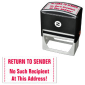 "RÜCKKEHR ZUM SENDER" & "Kein solcher Empfänger .. Permastempel (Beispiel)