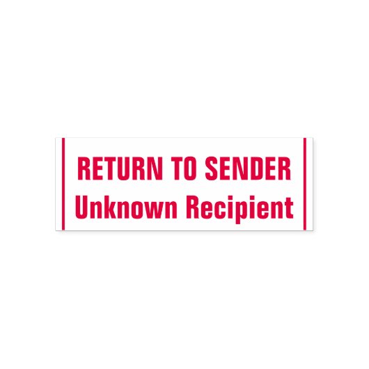 "RÜCKKEHR ZUM SENDER", "Unbekannter Empfänger", Li Permastempel (Design)