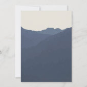 Rückkehr zur Hochzeit der Berge Einladung (Rückseite)