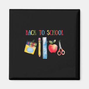 Rückkehr zur Schul-Shirt-Apfel-Stifte Bleistift Li Magnet