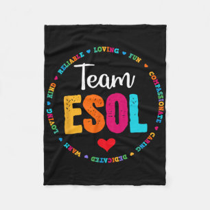 Rückkehr zur Schulbesatzung der Lehrer - Team Esol Fleecedecke