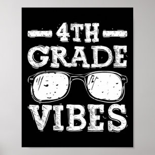 Rückkehr zur Schule 4. Klasse Vibes Poster