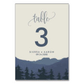 Rückkehr zur Tischnummer der Berge (Rückseite)