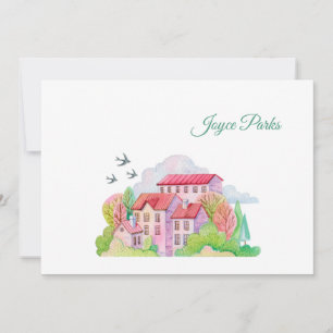 Rückkehrschwäne im Personalisierten Frühjahr Dankeskarte