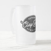 Rückkopplungsdemokraten Mattglas Bierglas (Vorderseite Links)