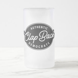 Rückkopplungsdemokraten Mattglas Bierglas