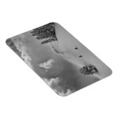 Rückland-Skitonnen in frischem Pulver Magnet (Rechte Seite)