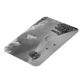 Rückland-Skitonnen in frischem Pulver Magnet (Linke Seite)