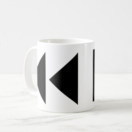 Rücklauftaste Kaffeetasse (Vorderseite Links)