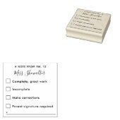 Rückmeldung der Hausaufgaben Gummistempel (Stempel)