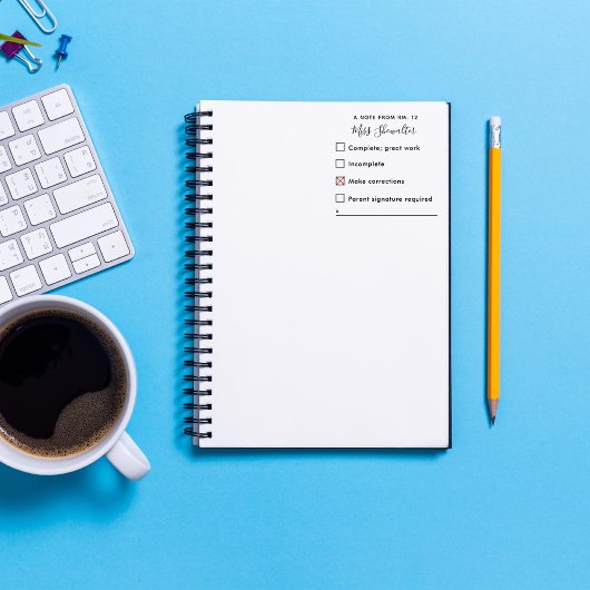 Rückmeldung der Hausaufgaben Gummistempel