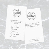 Rückmeldung | Modern Minimalistische Logo Survey C Visitenkarte