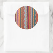 Ruckmuster Runder Aufkleber (Tasche)