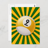RÜCKNUMMER 9 MILLIARDS BALL POSTKARTE (Vorne/Hinten)