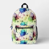 Rückpack für Aquarellbutterfische #3 Bedruckter Rucksack (Vorderseite)