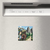 Rückpackung Doppelwanderweg durch Berge Magnet (In Situ (Geschirrspüler))