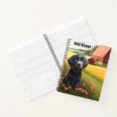 Rückreise in den landwirtschaftlichen Betrieb Notizblock (Innenseite)