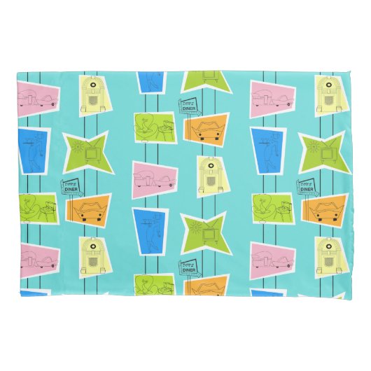 Rückro Atomic Kitsch Pillowcase Kissenbezug (Vorderseite)