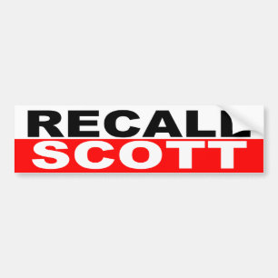 Rückruf-Gouverneur Rick Scott Autoaufkleber