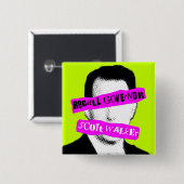 Rückruf-Gouverneur-Scott-Wanderer Button (Vorne & Hinten)