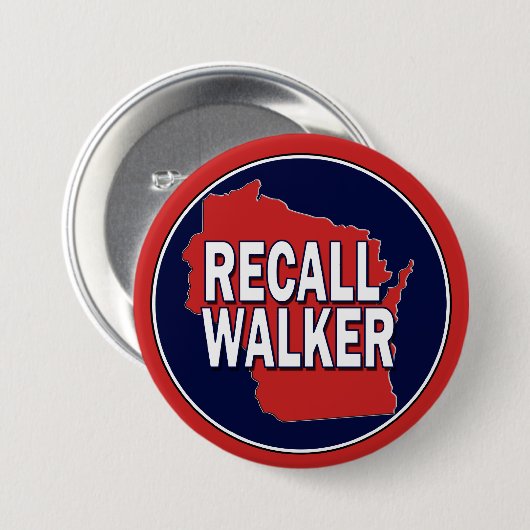 Rückruf-Gouverneur-Scott-Wanderer Button (Vorne & Hinten)