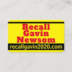 Rückrufaktion Gavin 2020 Visitenkarte
