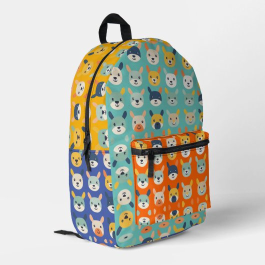 Rucksack "Animal Mosaic Kaleidoscope Critters" (Rückseitige Ecke links)