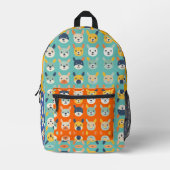 Rucksack "Animal Mosaic Kaleidoscope Critters" (Vorderseite)