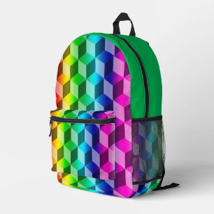 Rucksack (ao) - Illusion von Regenbogenblöcken