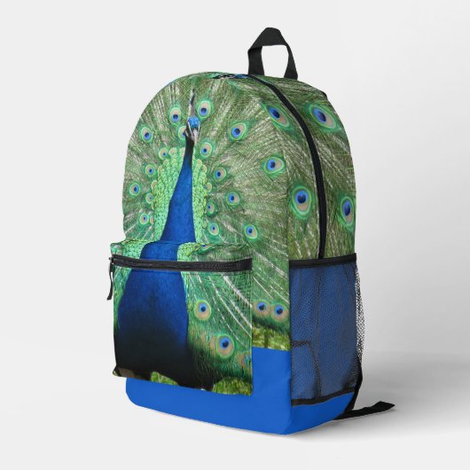 Rucksack (ao) - Pfau (Rückseitige Ecke Rechts)