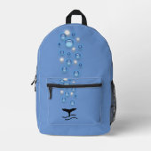 Rucksack (ao) - Whale Flukes and Bubbles (Vorderseite)