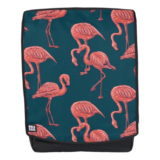 Rucksack aus Korallenflamingo (Vorderseite)