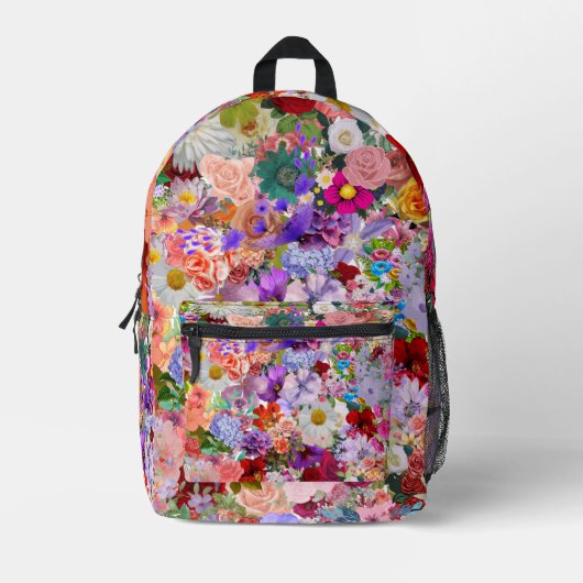 Rucksack Blumen (Vorderseite)