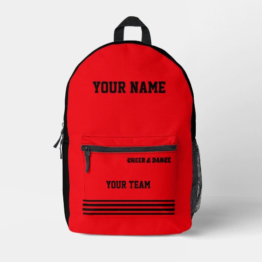 Rucksack Cheer Team Cheerleader Personalisiert sch (Vorderseite)