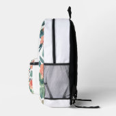 Rucksack der blühenden Liebe: Grün & Korallen (Rechts)