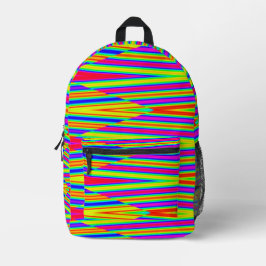 Rucksack, Ein elegantes, farbenfrohes klassisches  Bedruckter Rucksack