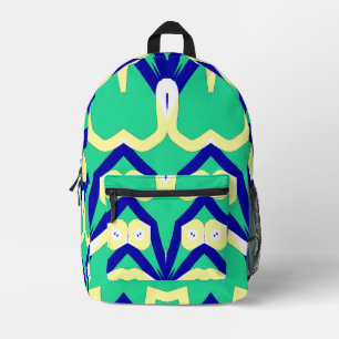 Rucksack, Ein elegantes, farbenfrohes, nahtloses D Bedruckter Rucksack
